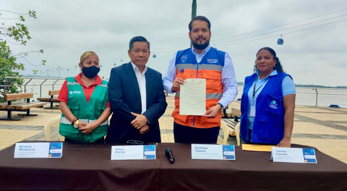 SNGRE y Municipio de Guayaquil trabajan en mejorar la gestión de riesgos ante eventos peligrosos